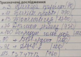 Допоможіть розшифрувати назви аналізів